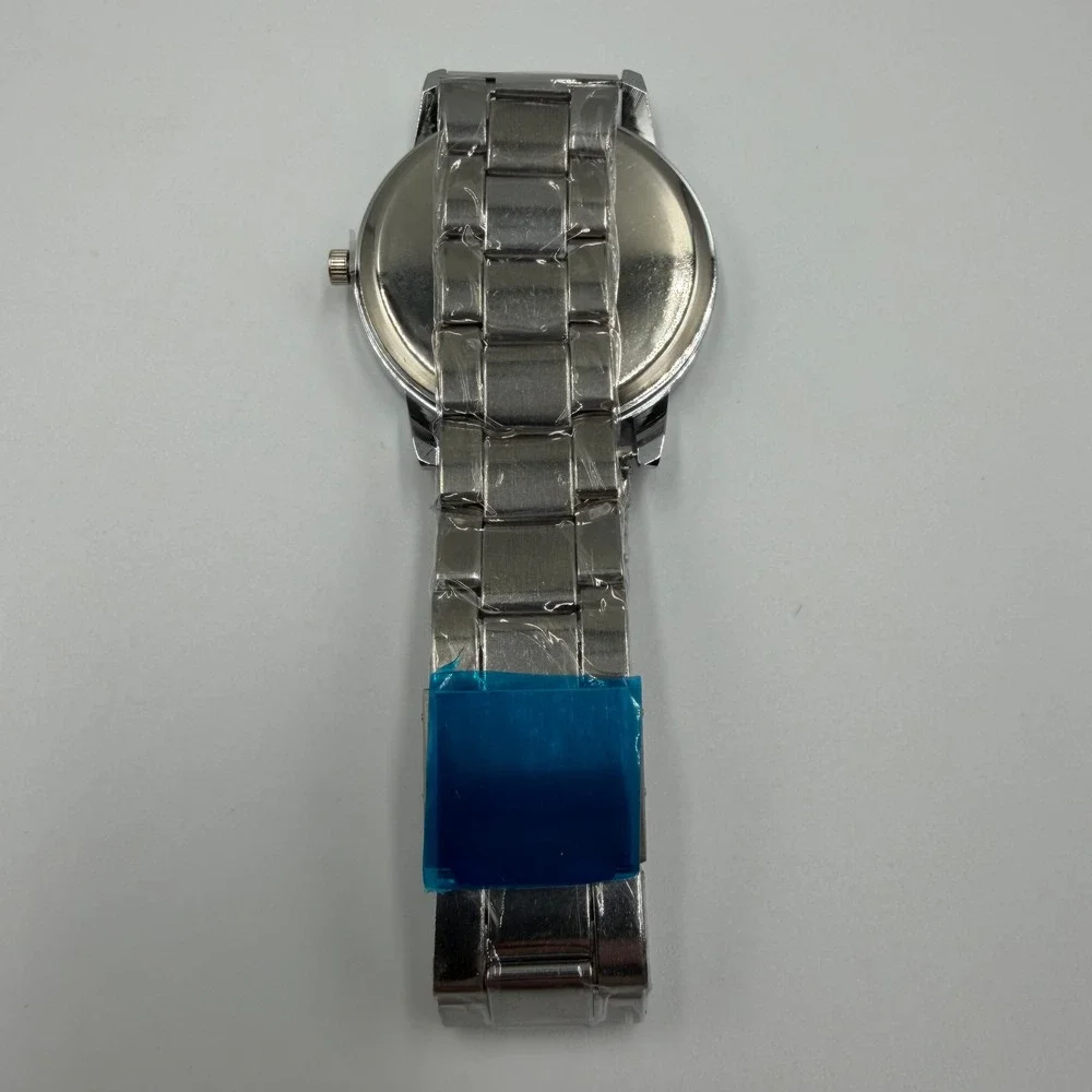 Trump 2020 Keep America Great Watch Silver Tone Metal Link Bracelet New